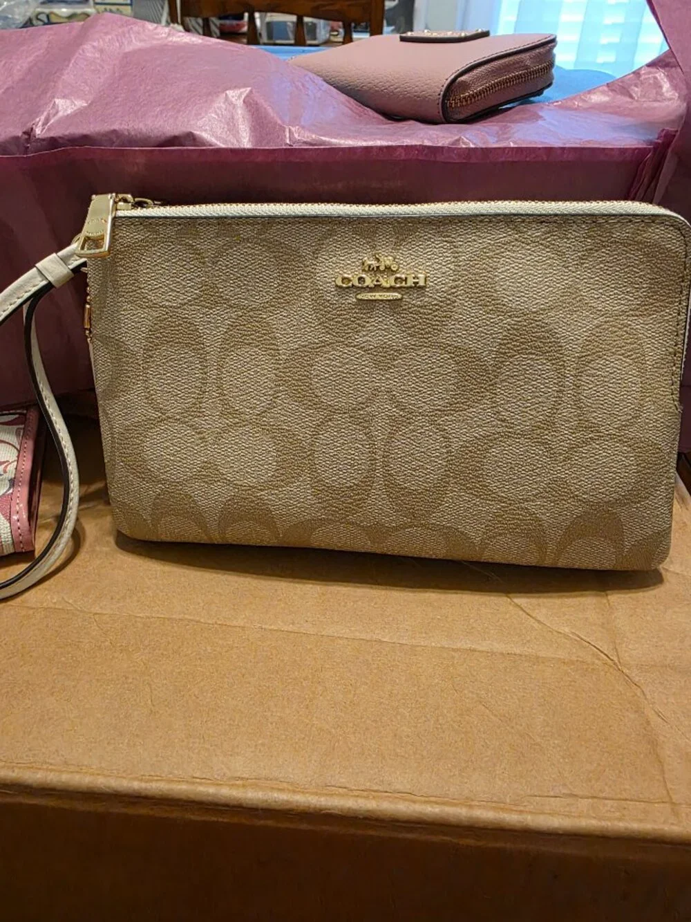 Coach zippered pocket
